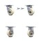 Service Caster 4 Inch Nylon Caster Set with Roller Bearing 2 Swivel Lock 2 Rigid SCC-30CS420-NYR-BSL-2-R-2 - alternate 1